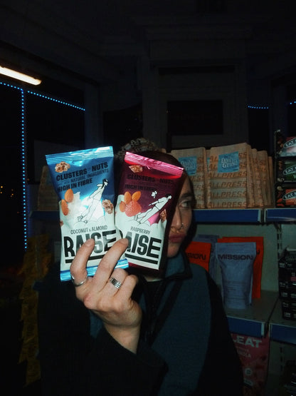 Raise Snacks Coconut & Almond Clusters of Nuts & Seeds - 35g (Pack of 12)