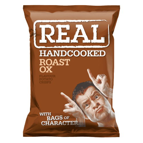 Real Crisps Roast Ox 35g - Box of 24