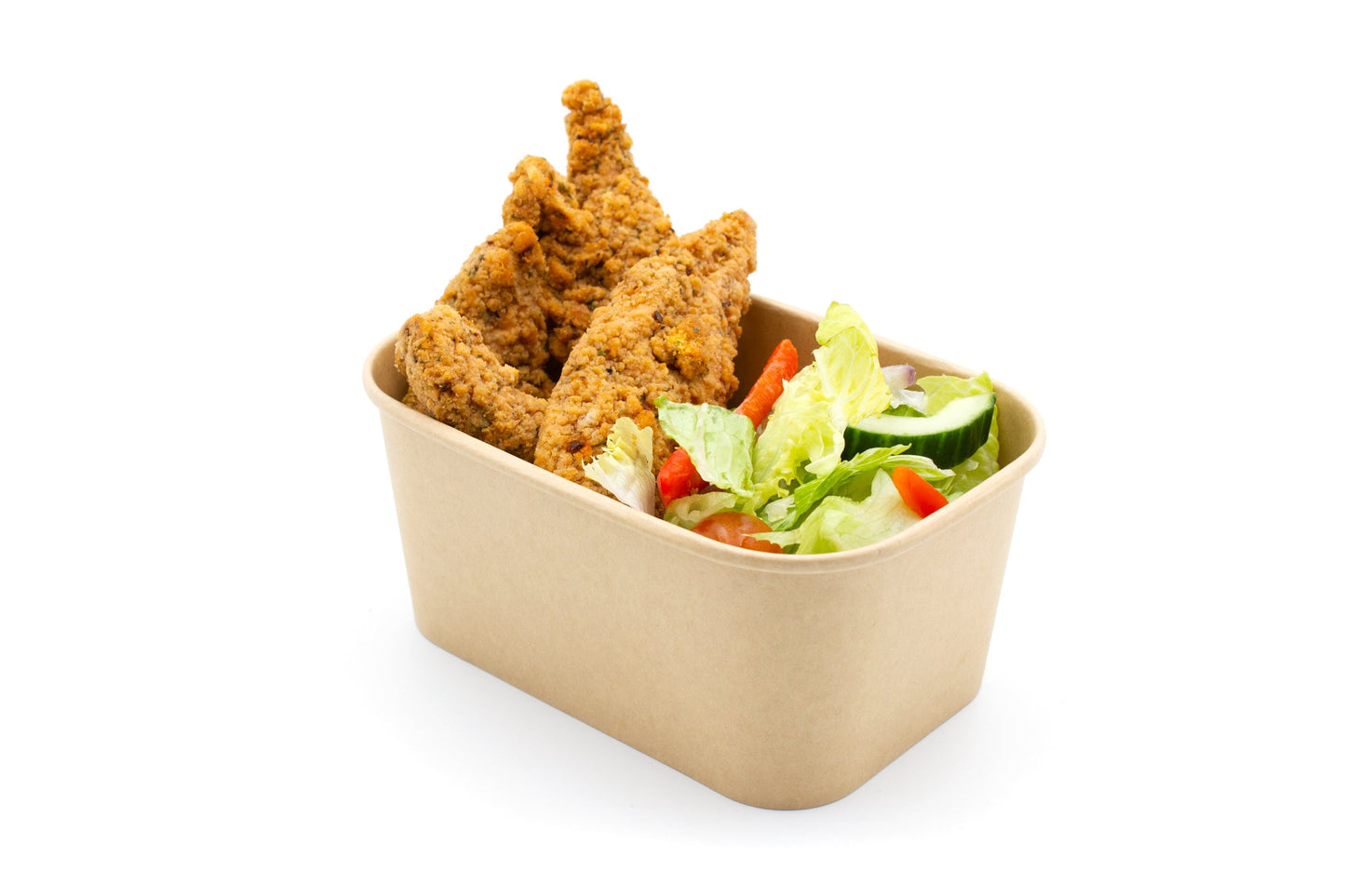 1000ml Rectangular Kraft Deli Bowls - Pack of 50