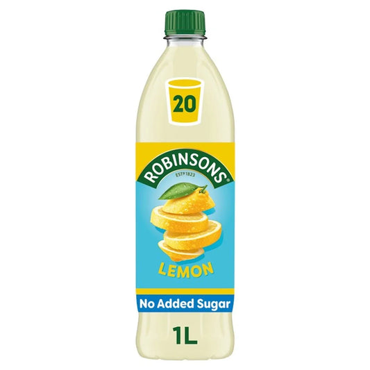Robinsons Lemon Single Strength Squash  - No Added Sugar | 1 Litre