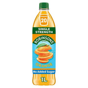 Robinsons Orange Single Strength Squash  - No Added Sugar | 1 Litre