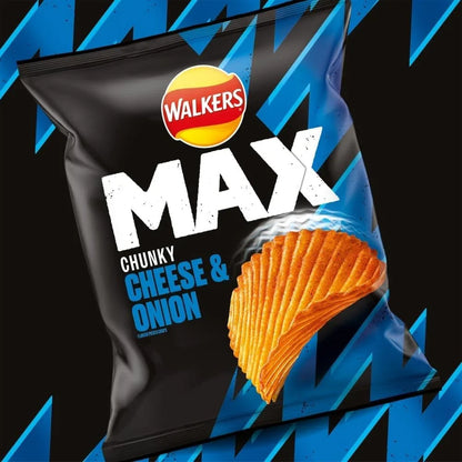 Walkers Max Cheese & Onion Crisps 42.5g (Box of 24)