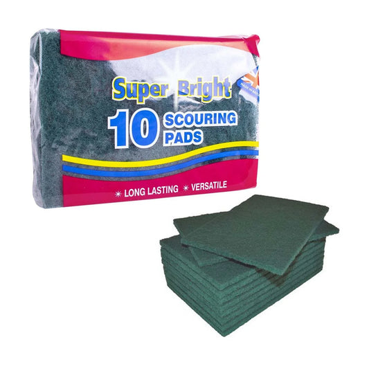 Super Bright Scouring Pads - Pack of 10