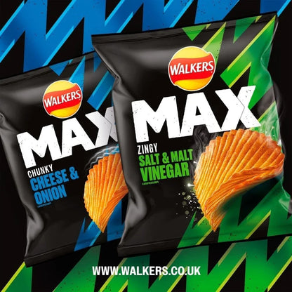 Walkers Max Cheese & Onion Crisps 42.5g (Box of 24)