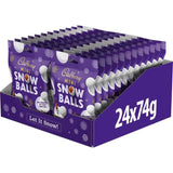 Cadburys Mini Snowballs Bag 74g (Pack of 24)