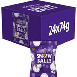Cadburys Mini Snowballs Bag 74g (Pack of 24)