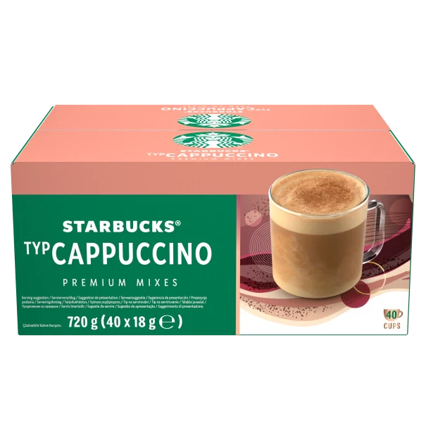 Starbucks Instant Cappuccino 18g Sachets - Box of 40