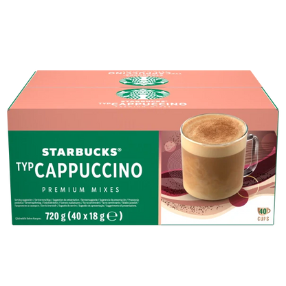 Starbucks Instant Cappuccino 18g Sachets - Box of 40