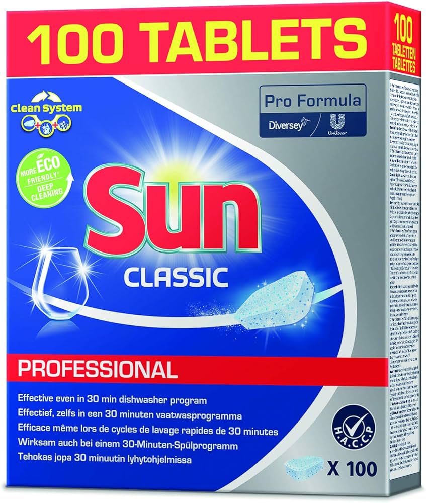 Sun Professional Classic Dishwasher Tablets - Pack of 100
