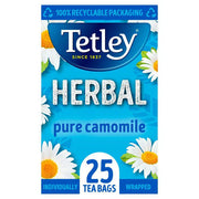 Tetley Camomile Individually Wrapped Envelope Tea Bags – 25 Pack