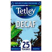 Tetley Decaf Individually Wrapped Envelope Tea Bags – 25 Pack