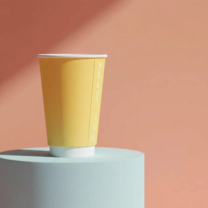 8oz Confetti Mixed Colour Double Wall Hot Cups - Case of 500