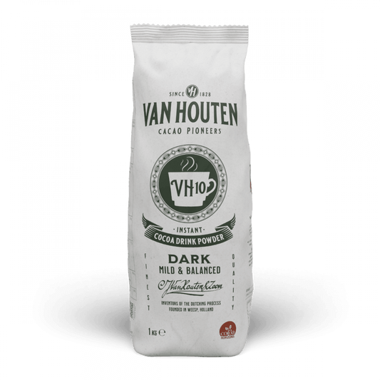 Van Houten VH10 Vending Machine Hot Chocolate (13% Cocoa, Dark) - 1kg Bag Or 10 x 1kg Case - Vending Superstore