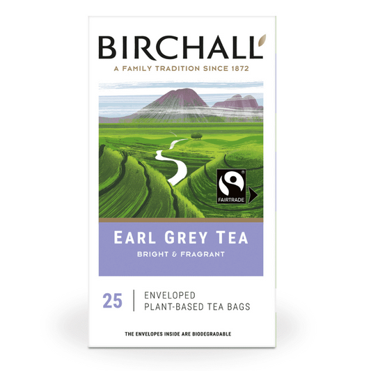 Birchall Earl Grey Individually Wrapped Envelope Tea Bags – 25 Pack