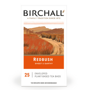 Birchall Redbush Individually Wrapped Envelope Tea Bags – 25 Pack