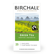 Birchall Green Tea Individually Wrapped Envelope Tea Bags – 25 Pack