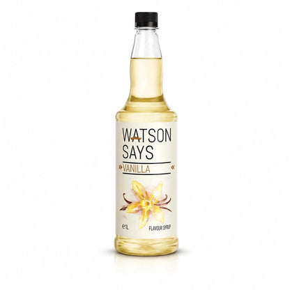 Watson Says Vanilla Coffee Syrup – 1 Litre Bottle