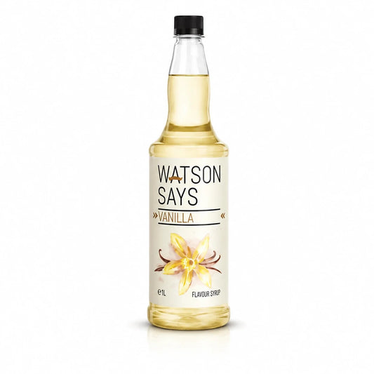 Watson Says Vanilla Coffee Syrup – 1 Litre Bottle