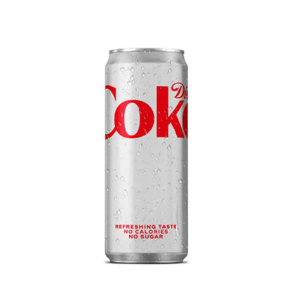 Diet Coke - 330ml Sleek Cans Irish Import (Case of 24)